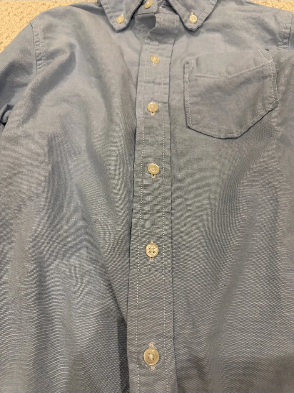 Boy’s Light Blue Button-Down Oxford Shirt